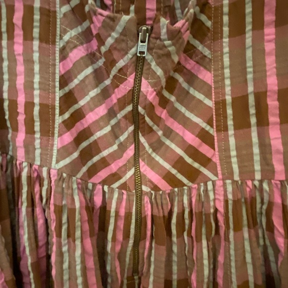 Free People Tulie Plaid Midi Dress - Picture 8 of 10